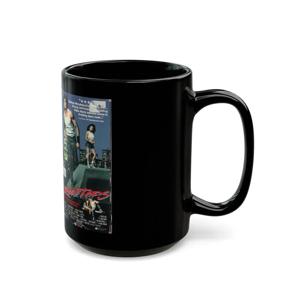 ROOFTOPS (VHS COVER) - Black Coffee Mug - Go Mug Yourself
