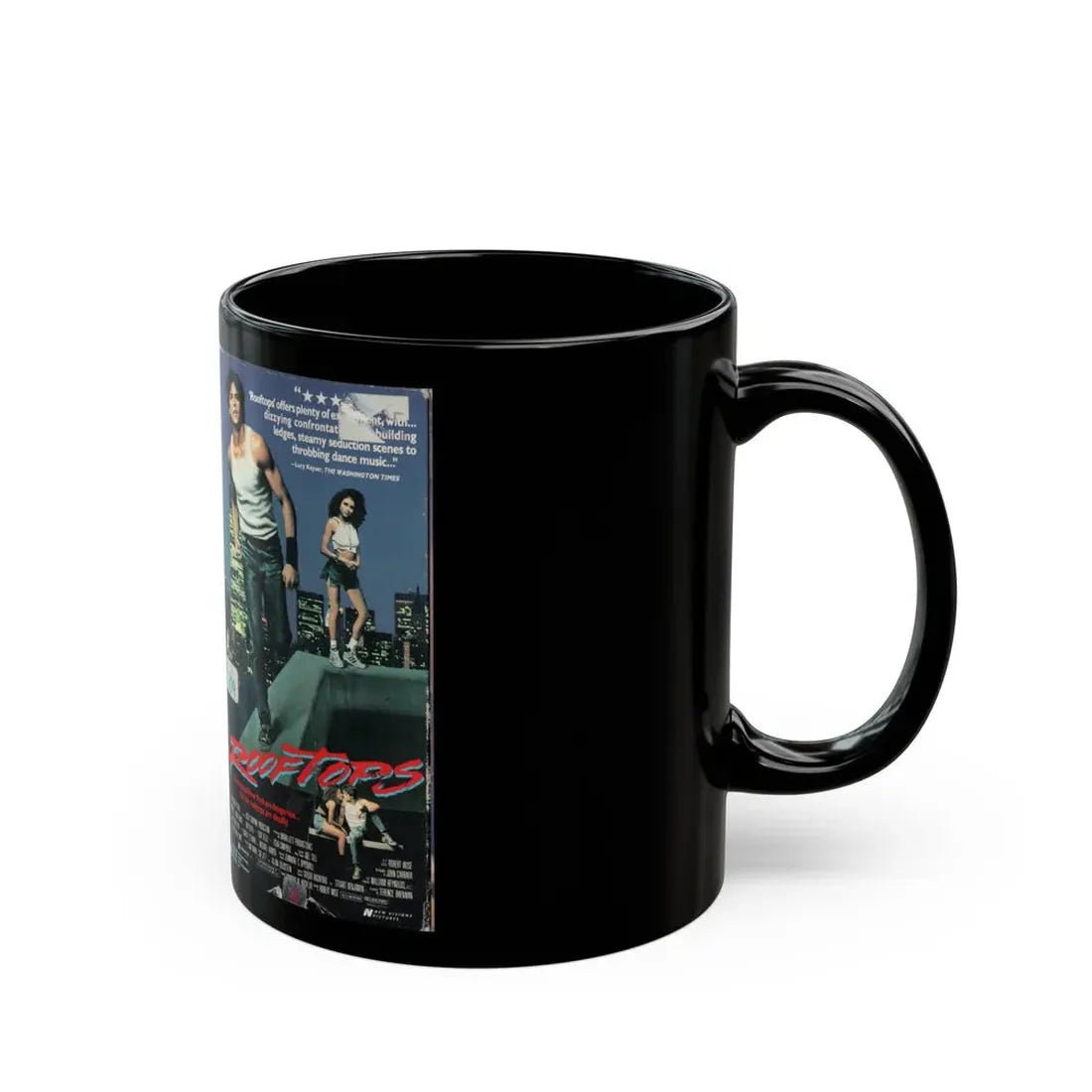 ROOFTOPS (VHS COVER) - Black Coffee Mug - Go Mug Yourself