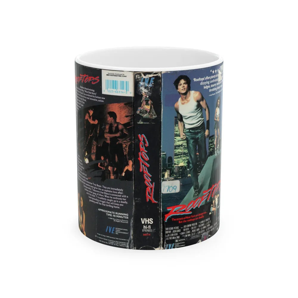 ROOFTOPS (VHS COVER) - White Coffee Mug-11oz-Go Mug Yourself