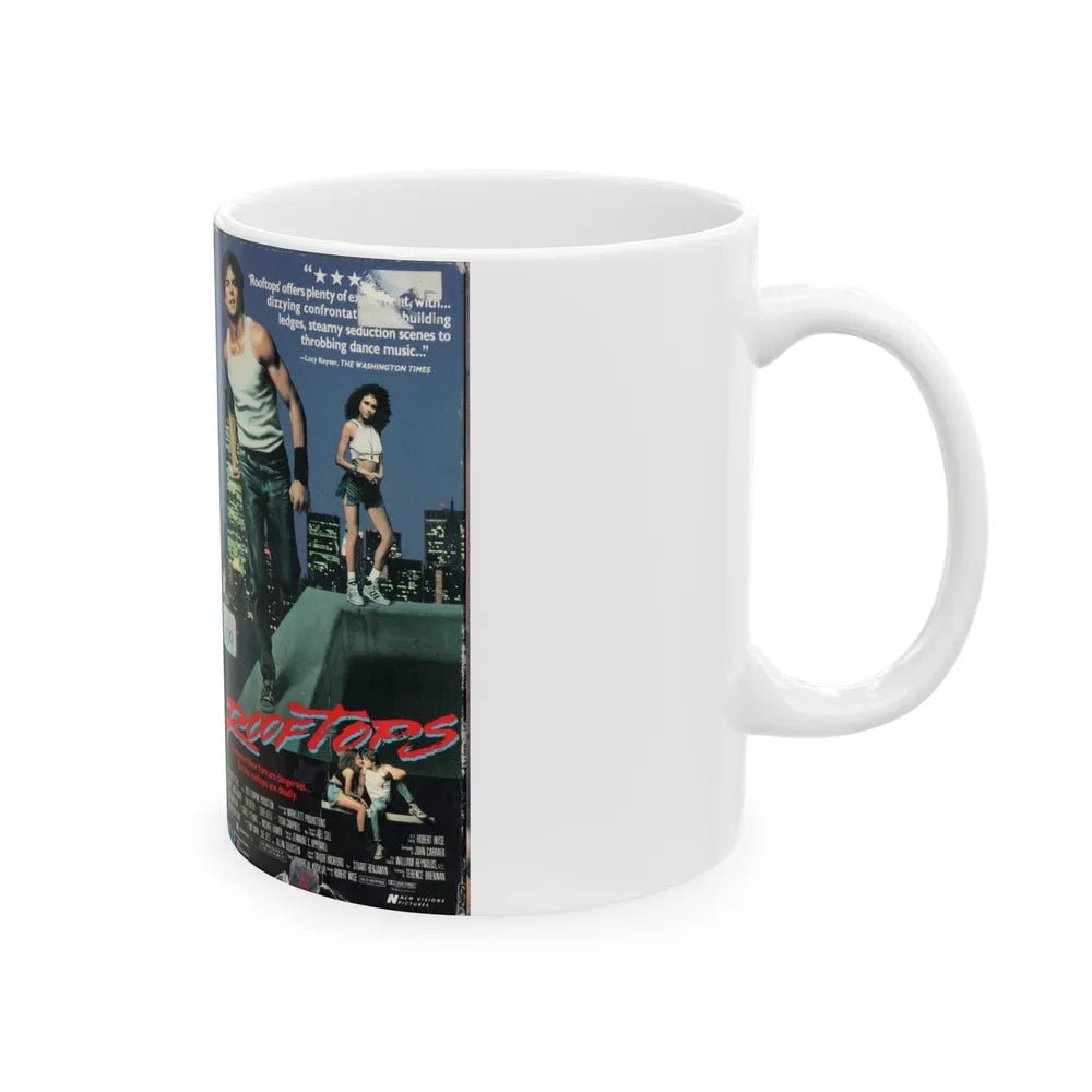 ROOFTOPS (VHS COVER) - White Coffee Mug-Go Mug Yourself