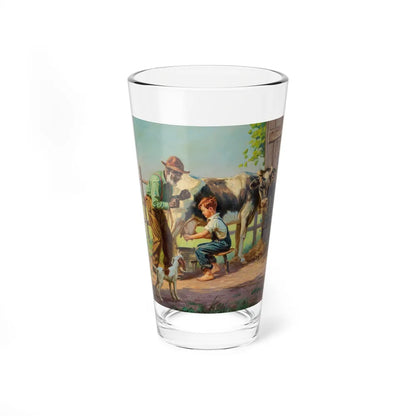 Rooting Him On! (Magazine Illustration) Pint Glass 16oz-16oz-Go Mug Yourself