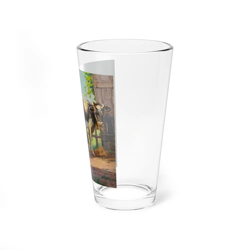 Rooting Him On! (Magazine Illustration) Pint Glass 16oz-Go Mug Yourself