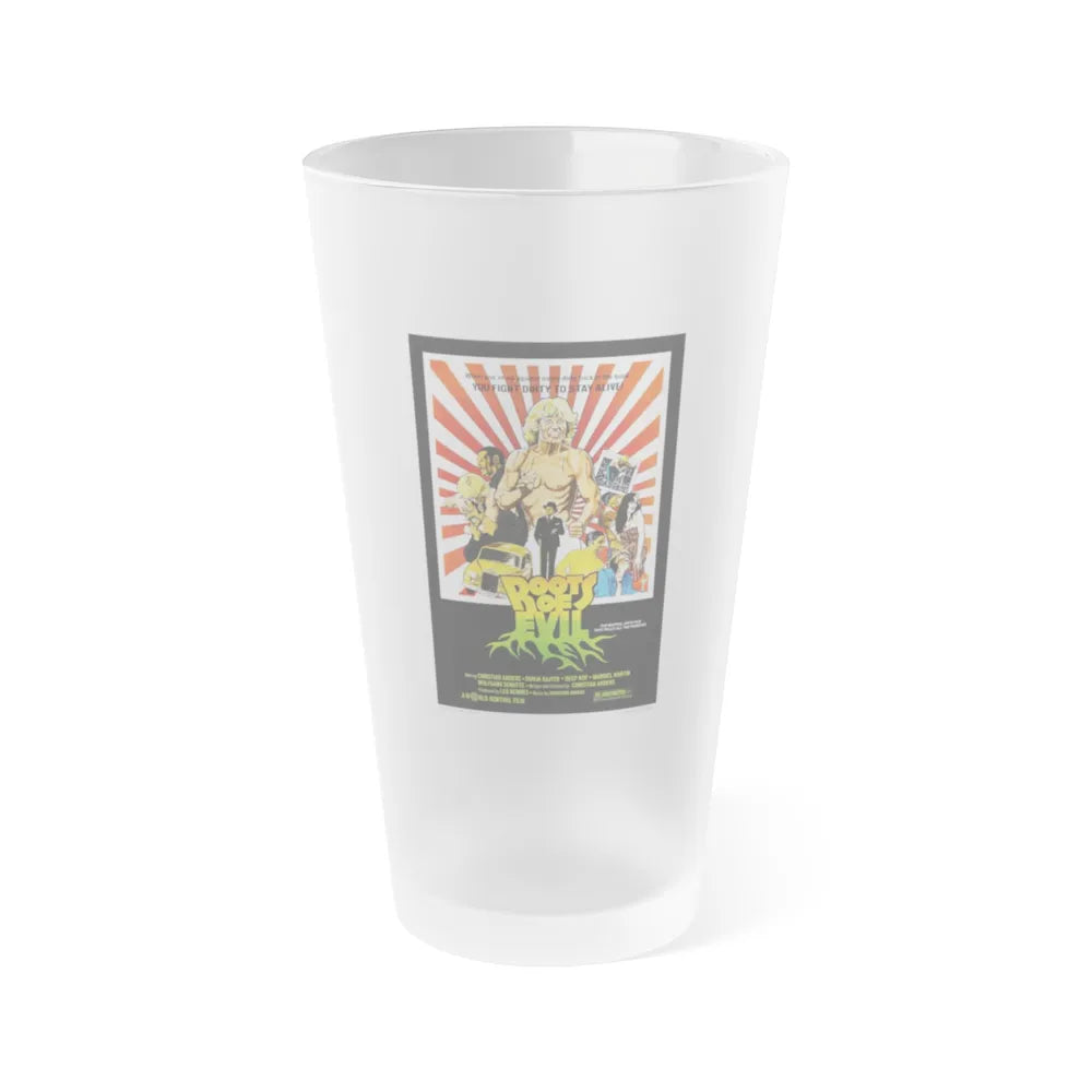 ROOTS OF EVIL 1979 Movie Poster - Frosted Pint Glass 16oz-16oz-Frosted-Go Mug Yourself