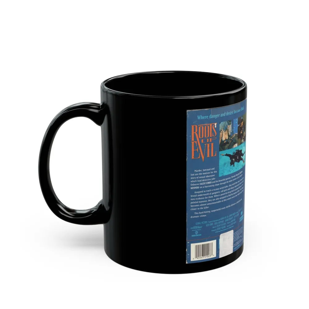 ROOTS OF EVIL (VHS COVER) - Black Coffee Mug-Go Mug Yourself