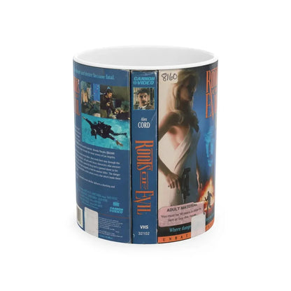 ROOTS OF EVIL (VHS COVER) - White Coffee Mug 11oz - Go Mug Yourself