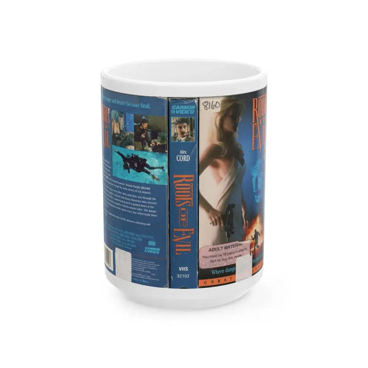 ROOTS OF EVIL (VHS COVER) - White Coffee Mug 15oz - Go Mug Yourself