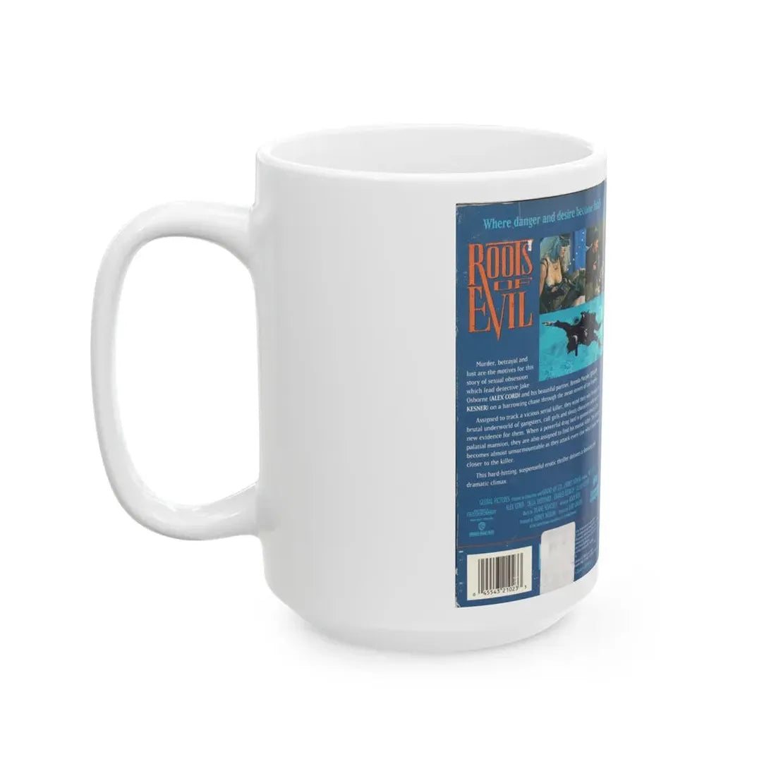 ROOTS OF EVIL (VHS COVER) - White Coffee Mug - Go Mug Yourself