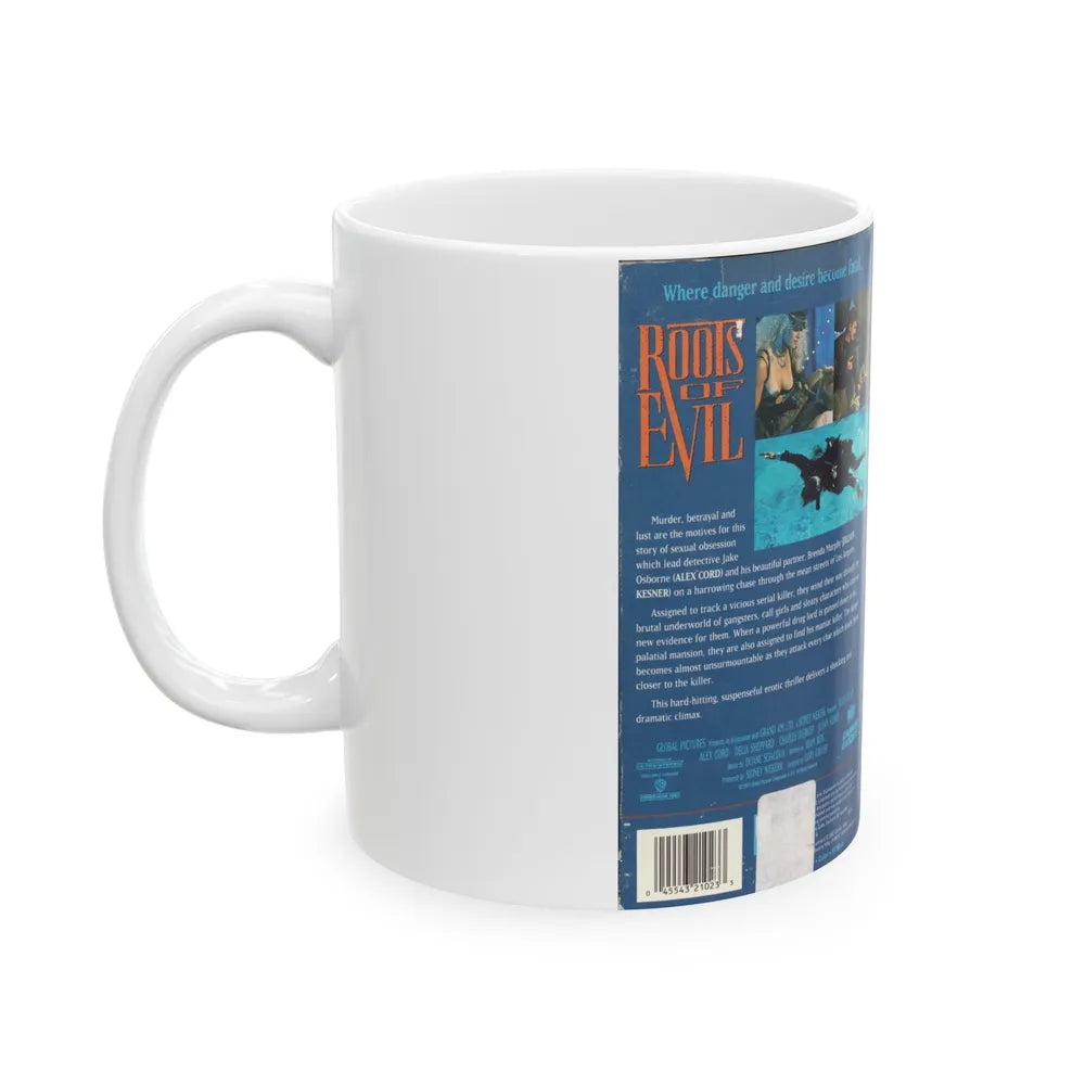 ROOTS OF EVIL (VHS COVER) - White Coffee Mug-Go Mug Yourself