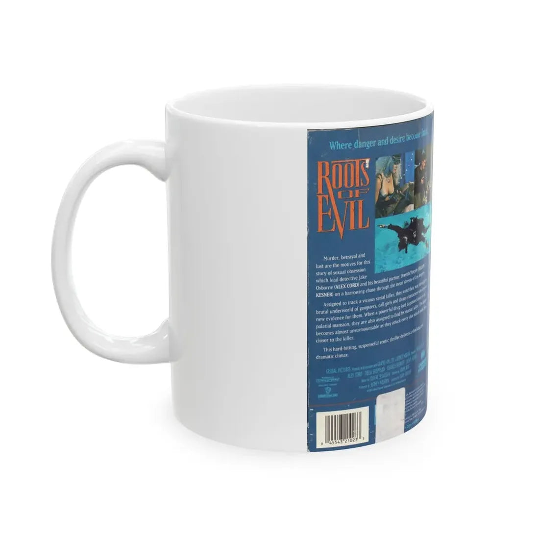 ROOTS OF EVIL (VHS COVER) - White Coffee Mug - Go Mug Yourself