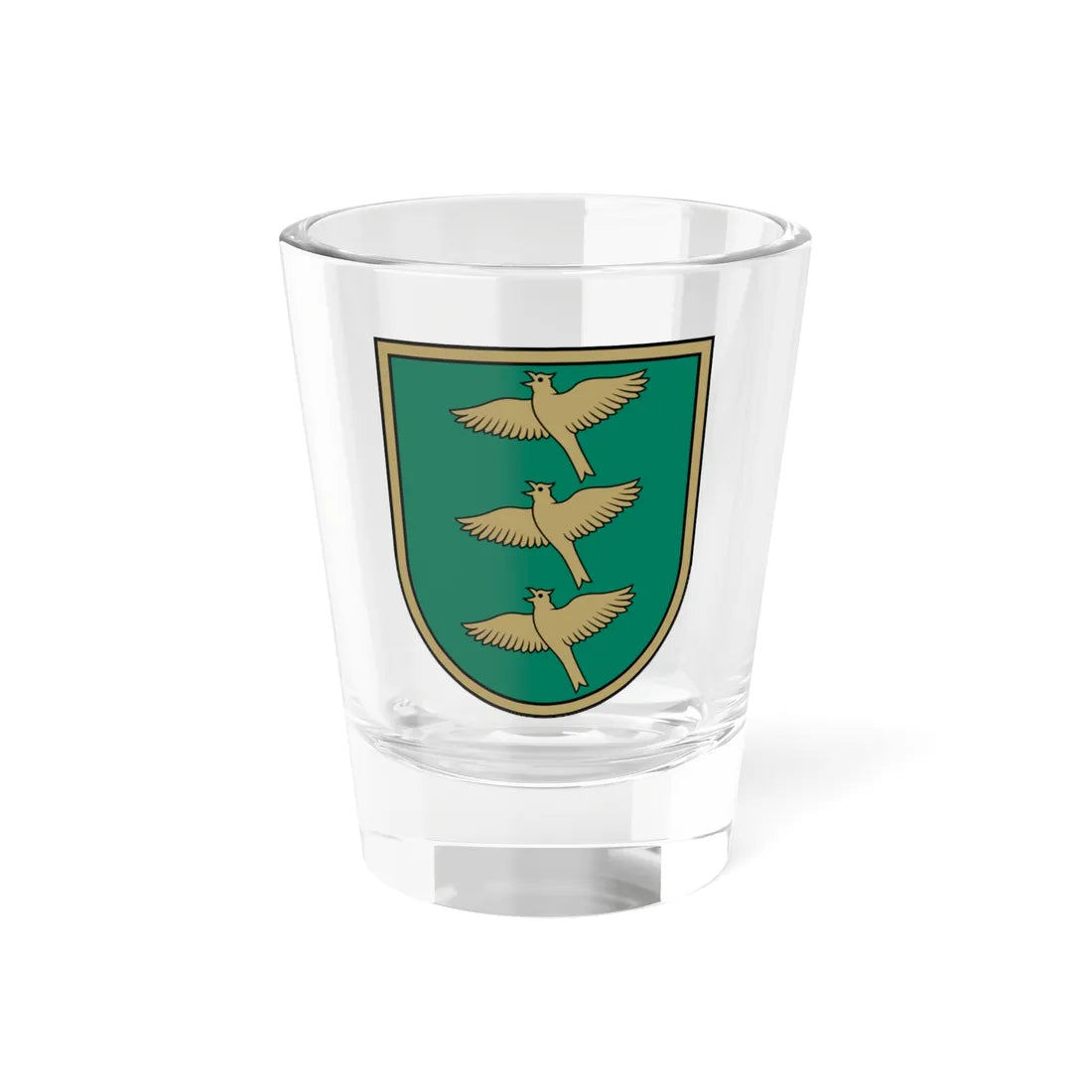 Ropažu novads COA 2012-2021 (Latvia) (Coat of Arms) Shot Glass 1.5oz 1.5oz - Go Mug Yourself