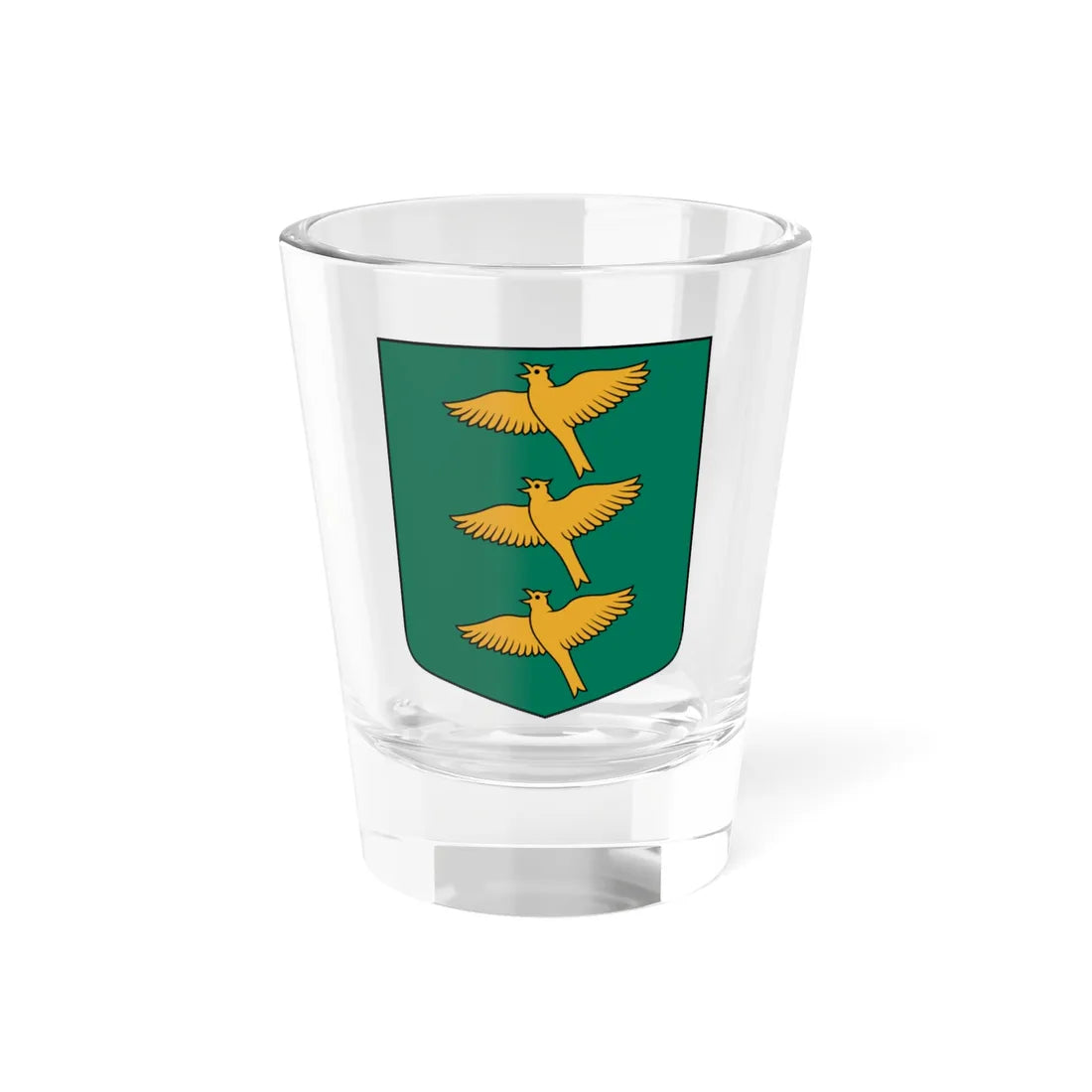 Ropažu pagasta ģerbonis (Latvia) (Coat of Arms) Shot Glass 1.5oz 1.5oz - Go Mug Yourself