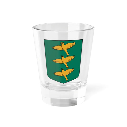 Ropažu pagasta ģerbonis (Latvia) (Coat of Arms) Shot Glass 1.5oz 1.5oz - Go Mug Yourself