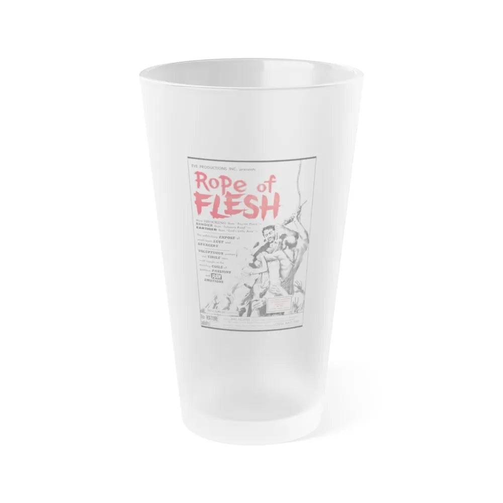 ROPE OF FLESH (MUDHONEY) 1965 Movie Poster - Frosted Pint Glass 16oz-16oz-Frosted-Go Mug Yourself