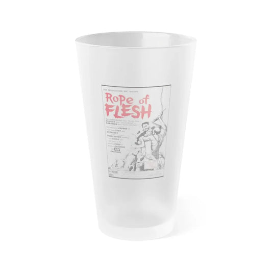 ROPE OF FLESH (MUDHONEY) 1965 Movie Poster - Frosted Pint Glass 16oz 16oz Frosted - Go Mug Yourself