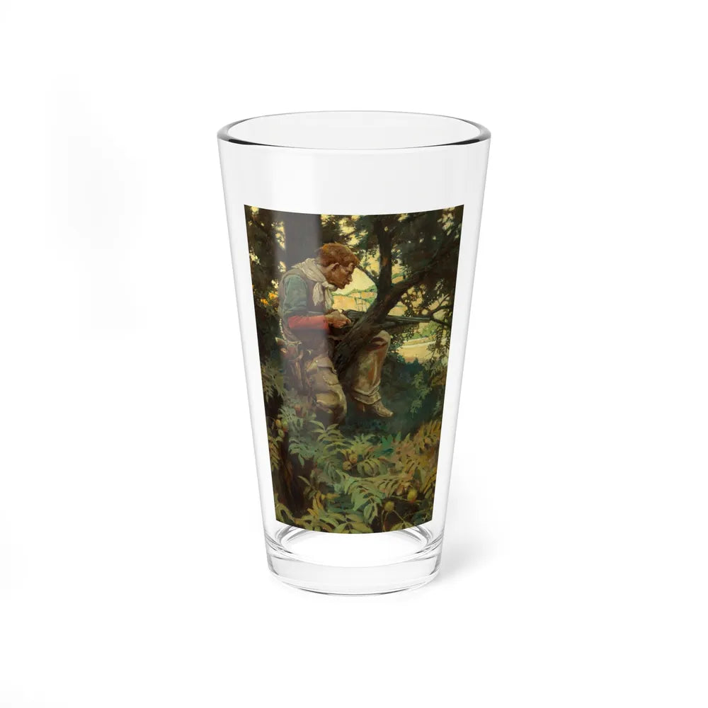 Roping a Rustler, The Outing Magazine interior illustration, May 1907 (Magazine Illustration) Pint Glass 16oz-16oz-Go Mug Yourself