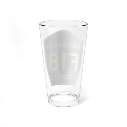 Roscommon County F-18 (Michigan) (Road Sign) Pint Glass 16oz - Go Mug Yourself