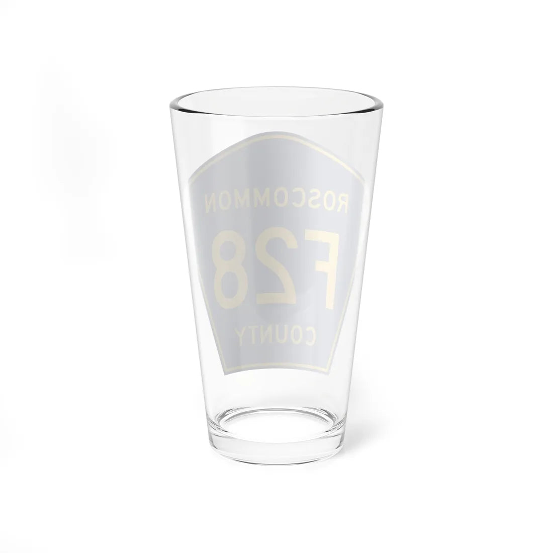 Roscommon County F-28 (Michigan) (Road Sign) Pint Glass 16oz - Go Mug Yourself