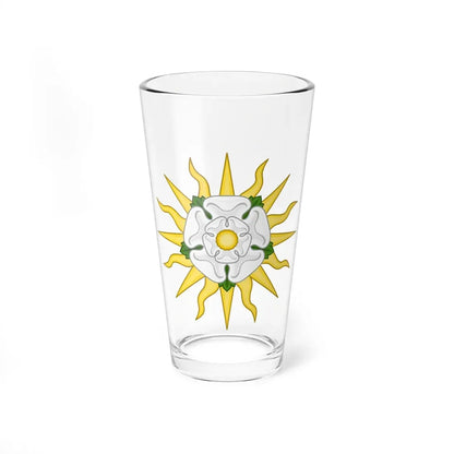 Rose en Soleil Badge of York - Pint Glass 16oz 16oz - Go Mug Yourself