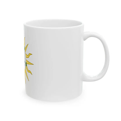 Rose en Soleil Badge of York - White Coffee Mug - Go Mug Yourself