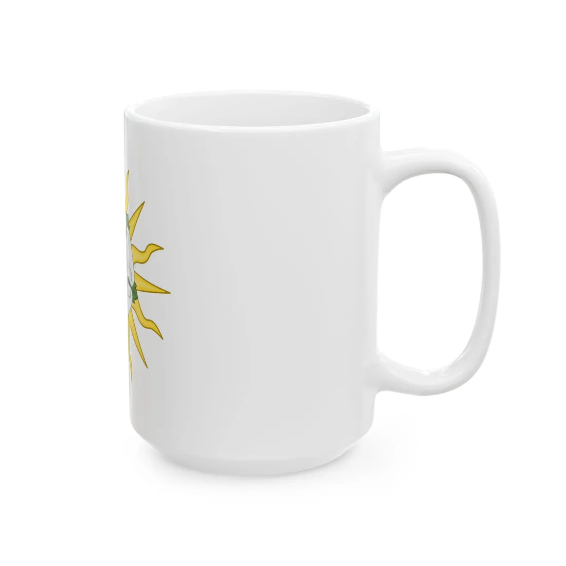 Rose en Soleil Badge of York - White Coffee Mug - Go Mug Yourself