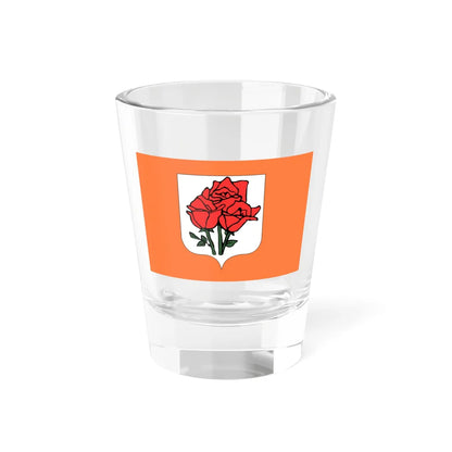 Rose Island Flag (Italy) Shot Glass 1.5oz 1.5oz - Go Mug Yourself