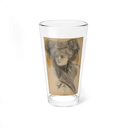 Rose of the World, Saturday Evening Post Cover, January 7, 1905 (Magazine Illustration) Pint Glass 16oz 16oz - Go Mug Yourself