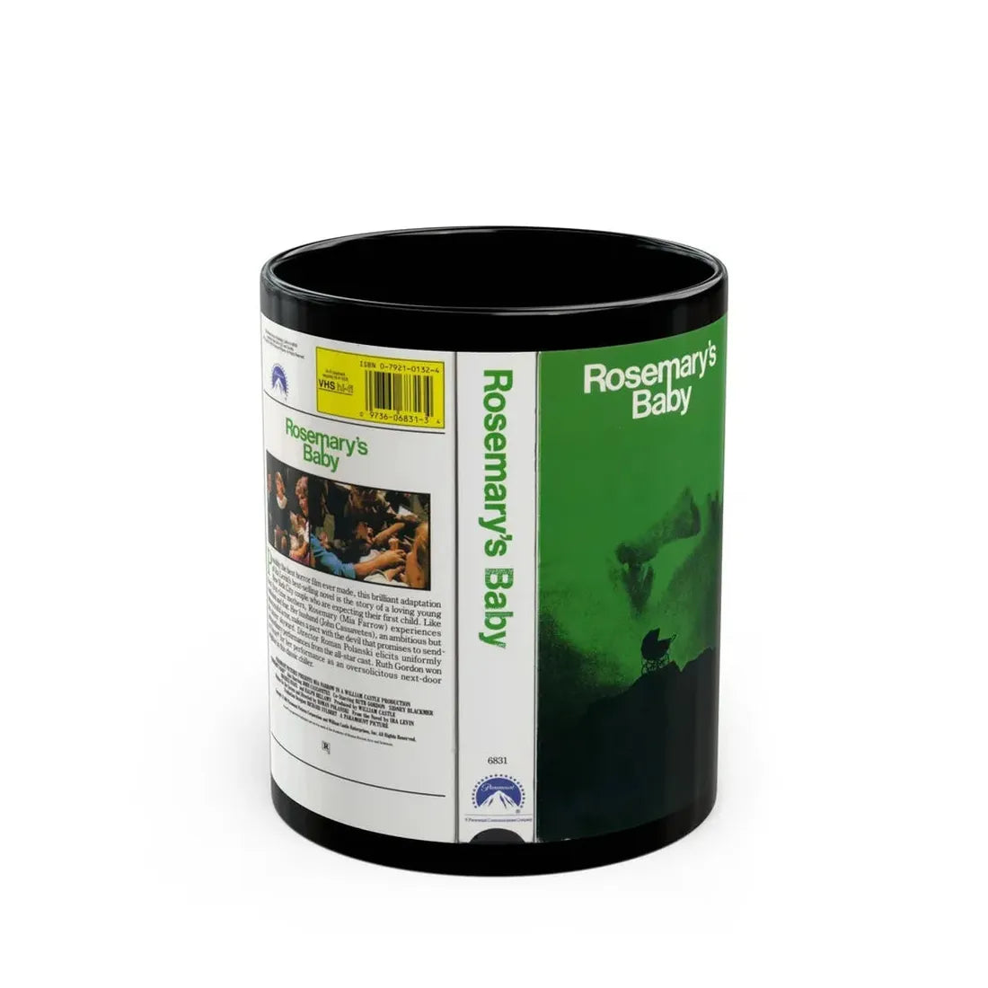 ROSEMARYS BABY (VHS COVER) - Black Coffee Mug 11oz - Go Mug Yourself