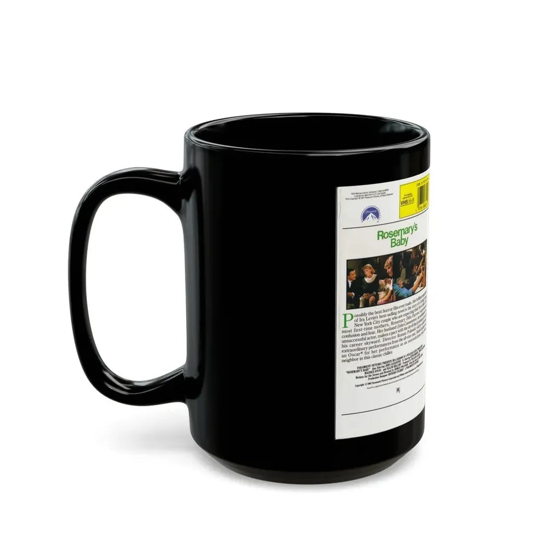 ROSEMARYS BABY (VHS COVER) - Black Coffee Mug - Go Mug Yourself