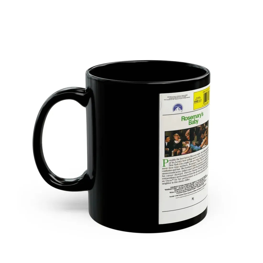 ROSEMARYS BABY (VHS COVER) - Black Coffee Mug - Go Mug Yourself