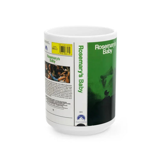 ROSEMARYS BABY (VHS COVER) - White Coffee Mug 15oz - Go Mug Yourself