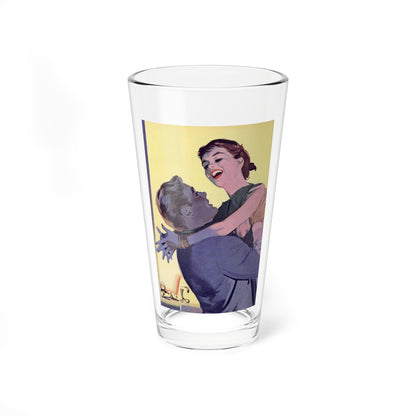 Rosemary's Birthday, Redbook, March 1951 (Magazine Illustration) Pint Glass 16oz-16oz-Go Mug Yourself