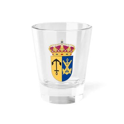 Roslagens marinregemente vapen (Sweden) (Coat of Arms) Shot Glass 1.5oz 1.5oz - Go Mug Yourself