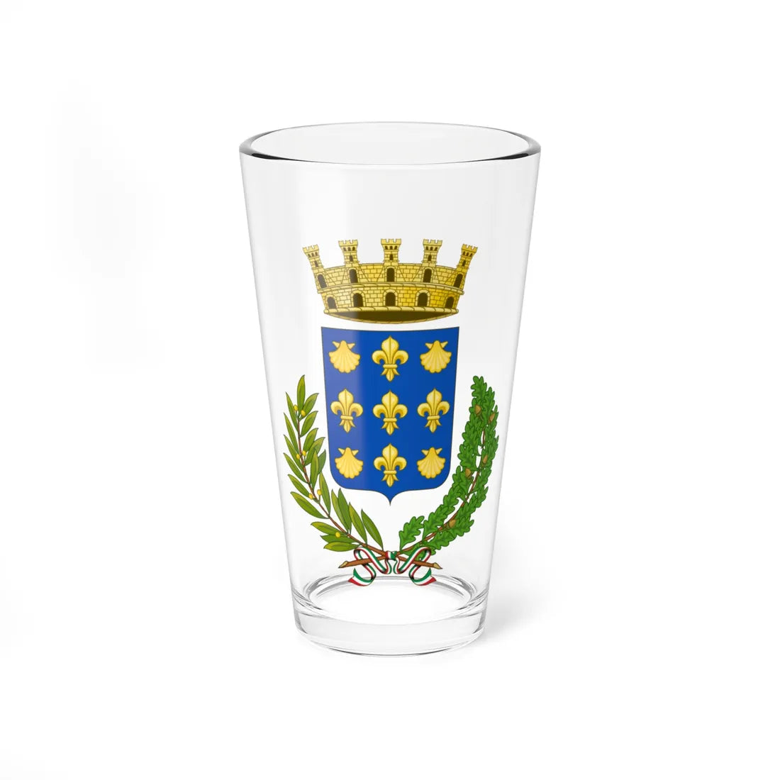 Rossano-Stemma (Italy) (Coat of Arms) Pint Glass 16oz 16oz - Go Mug Yourself