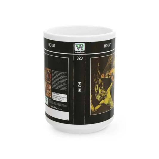 ROTAT (VHS COVER) - White Coffee Mug 15oz - Go Mug Yourself