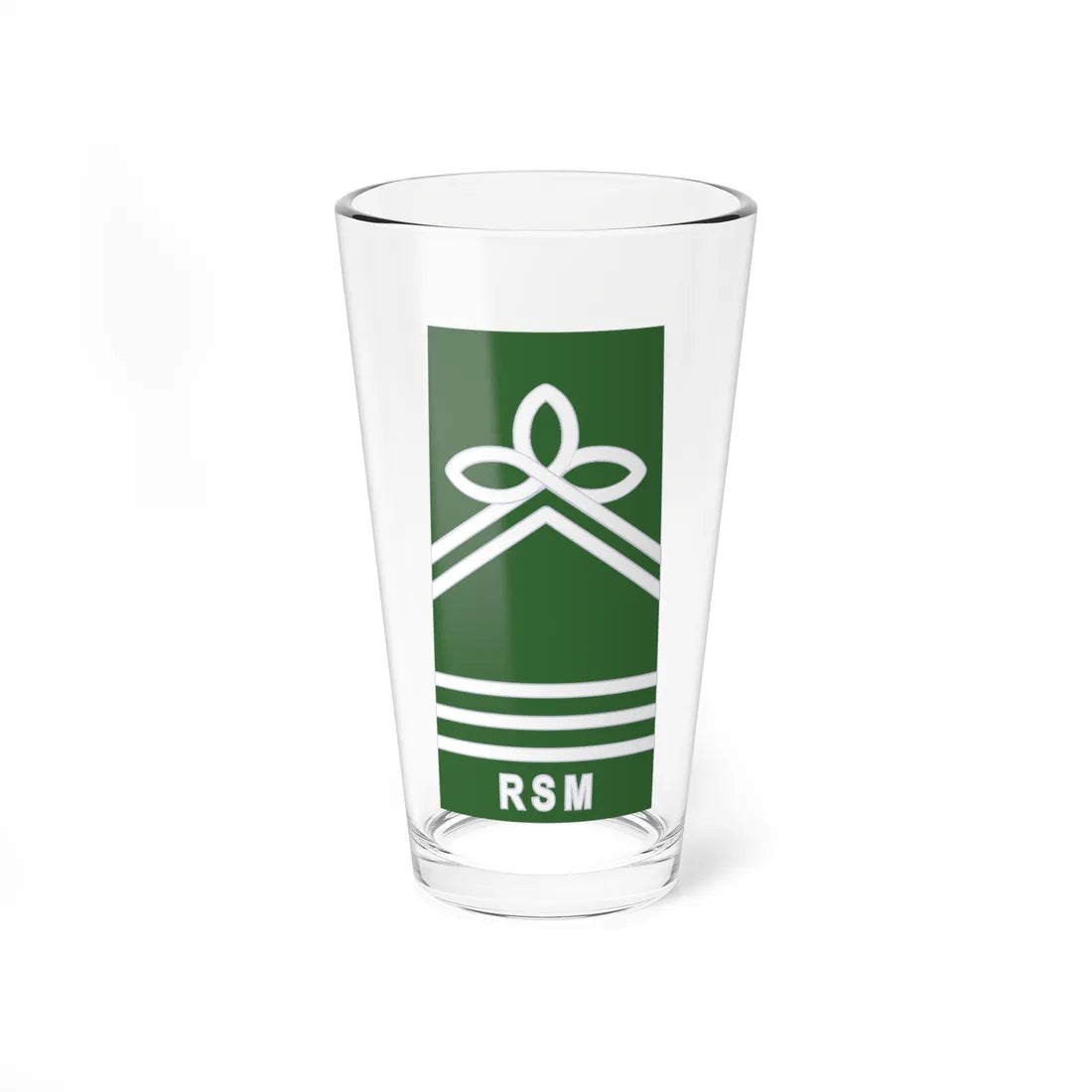 ROTU Army Sr RSM (Malaysia) (Military Rank) Pint Glass 16oz 16oz - Go Mug Yourself