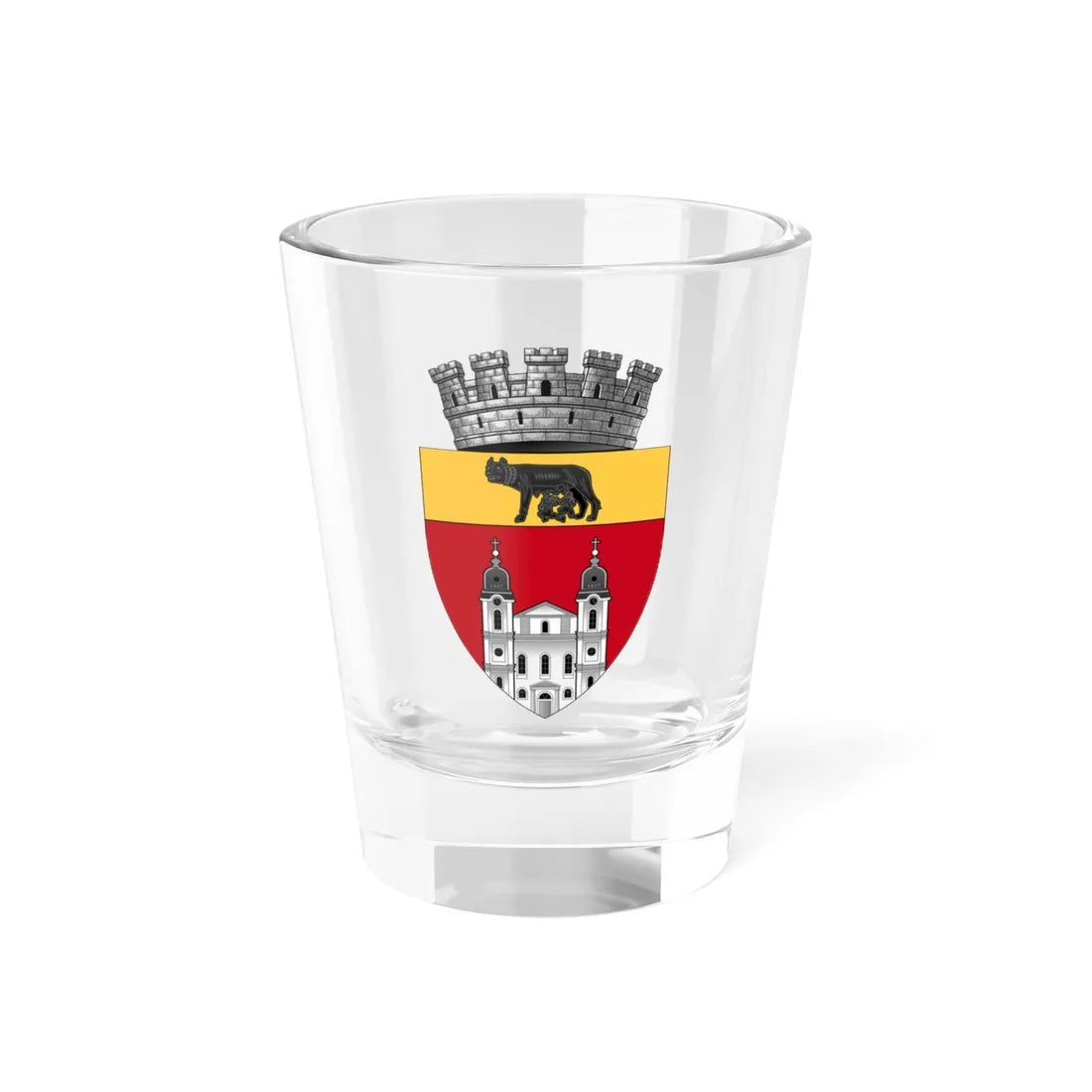 ROU AB Blaj CoA (Oman) (Coat of Arms) Shot Glass 1.5oz 1.5oz - Go Mug Yourself