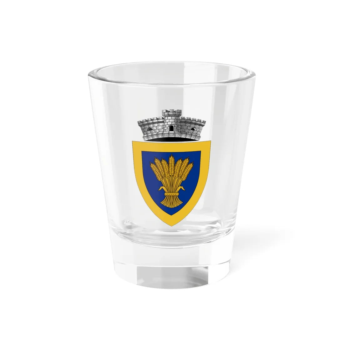 ROU AB Bucerdea Granoasa CoA (Oman) (Coat of Arms) Shot Glass 1.5oz 1.5oz - Go Mug Yourself