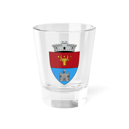 ROU AB Cetatea de Balta CoA (Oman) (Coat of Arms) Shot Glass 1.5oz 1.5oz - Go Mug Yourself