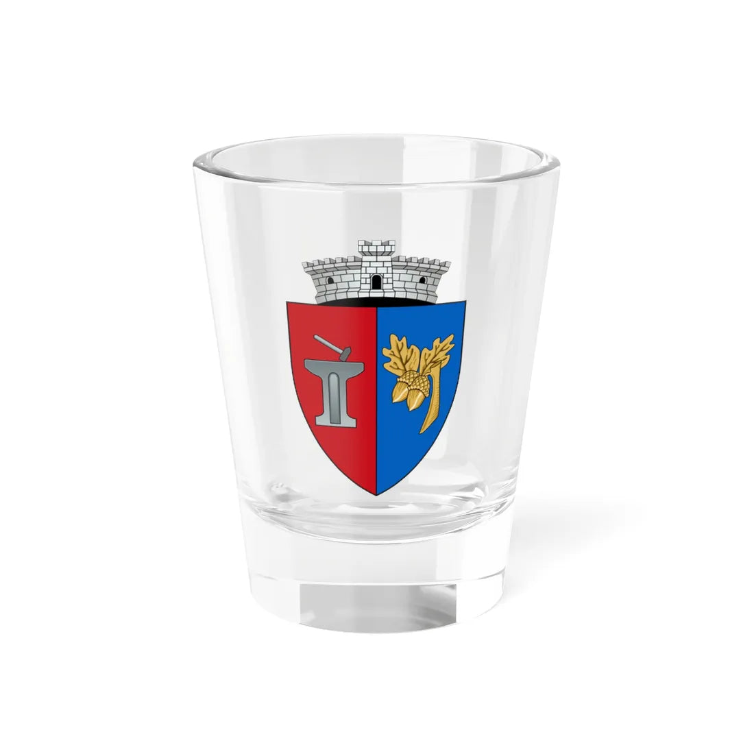 ROU AB Hoparta CoA (Oman) (Coat of Arms) Shot Glass 1.5oz 1.5oz - Go Mug Yourself