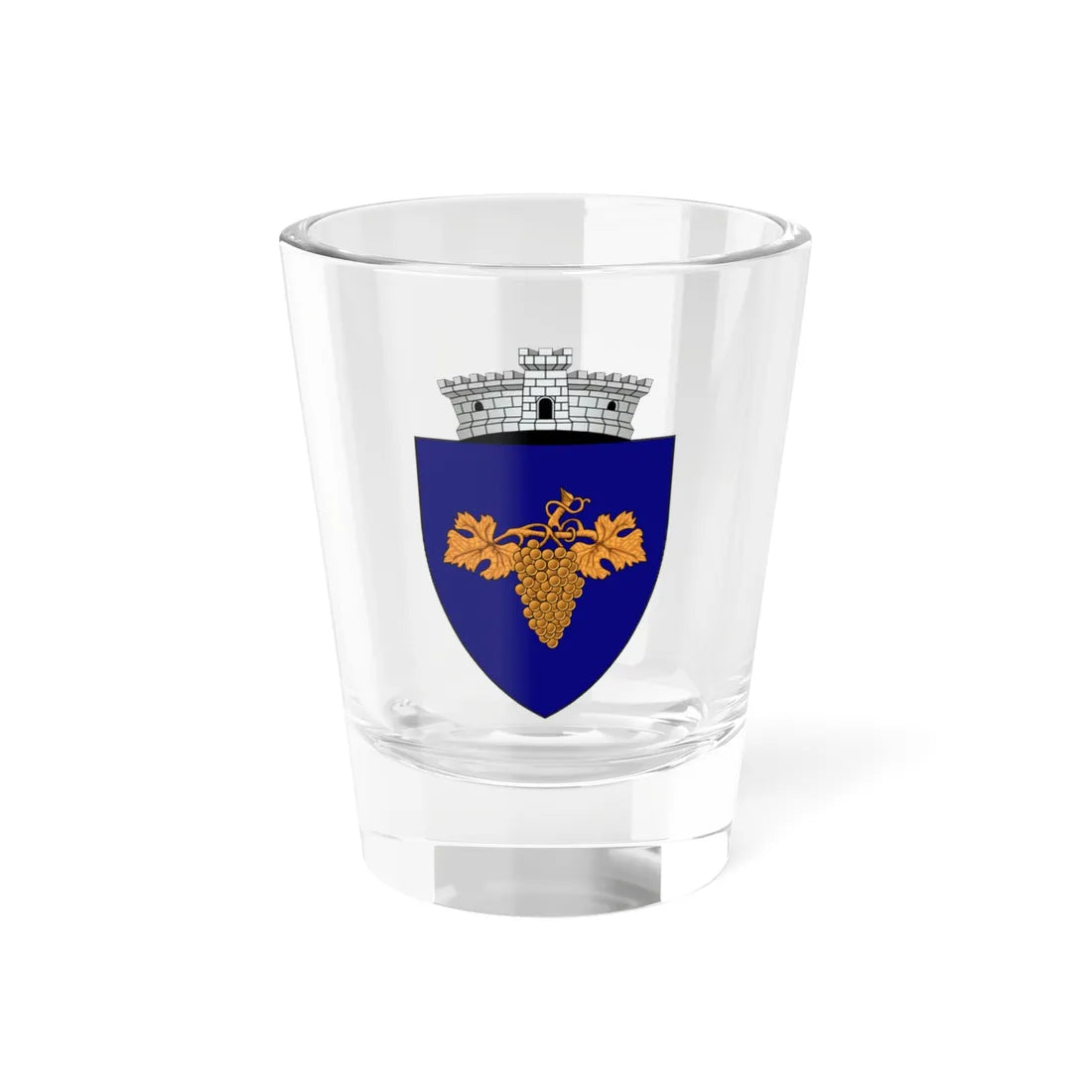 ROU AB Jidvei CoA (Oman) (Coat of Arms) Shot Glass 1.5oz 1.5oz - Go Mug Yourself