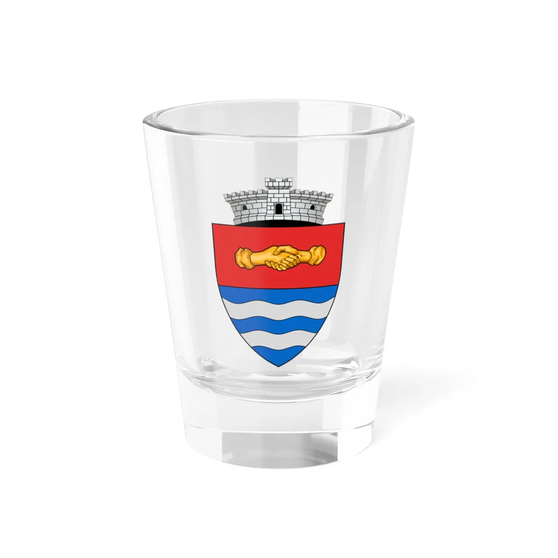 ROU AB Lunca Muresului CoA (Oman) (Coat of Arms) Shot Glass 1.5oz 1.5oz - Go Mug Yourself