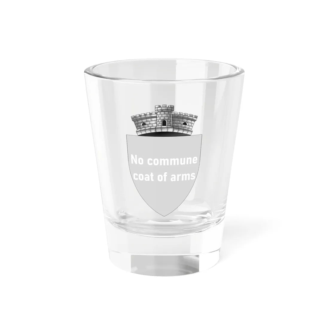 ROU Missing Commune CoA EN (Oman) (Coat of Arms) Shot Glass 1.5oz 1.5oz - Go Mug Yourself