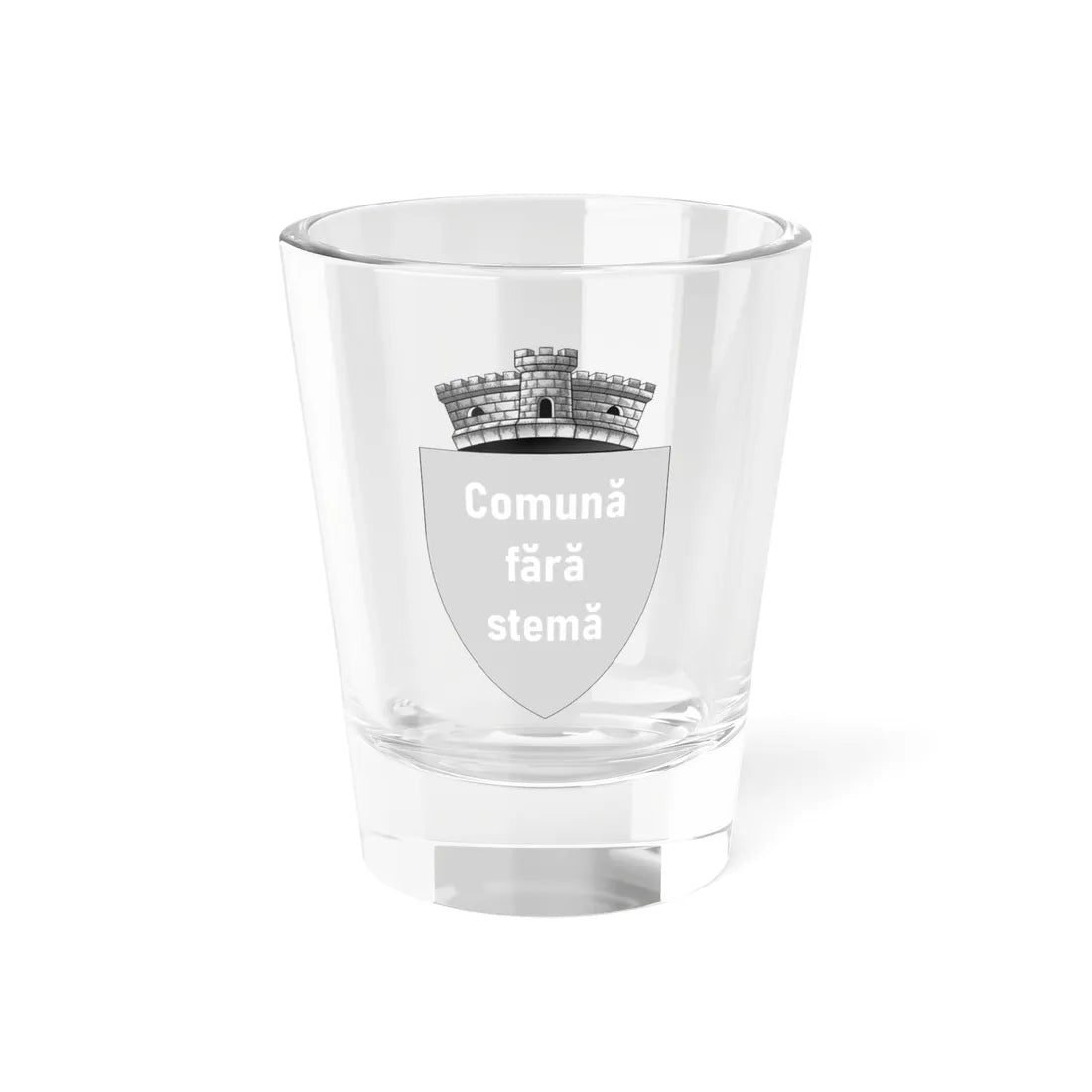 ROU Missing Commune CoA (Oman) (Coat of Arms) Shot Glass 1.5oz 1.5oz - Go Mug Yourself