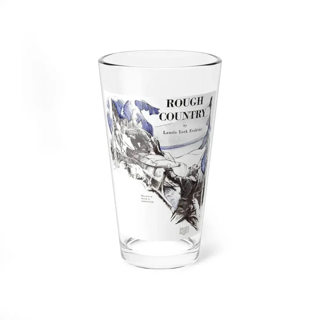 Rough Country, The American Boy, September 1933 (Magazine Illustration) Pint Glass 16oz 16oz - Go Mug Yourself