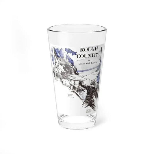 Rough Country, The American Boy, September 1933 (Magazine Illustration) Pint Glass 16oz 16oz - Go Mug Yourself