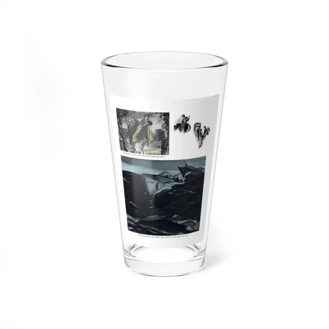 Rough Roads In Heaven, McCall's, August 1930 (Magazine Illustration) Pint Glass 16oz 16oz - Go Mug Yourself