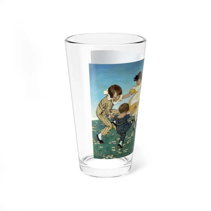 Round the ring of roses , 1914 (Magazine Illustration) Pint Glass 16oz - Go Mug Yourself