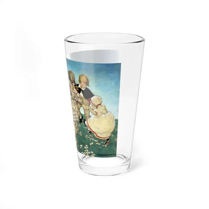 Round the ring of roses , 1914 (Magazine Illustration) Pint Glass 16oz - Go Mug Yourself
