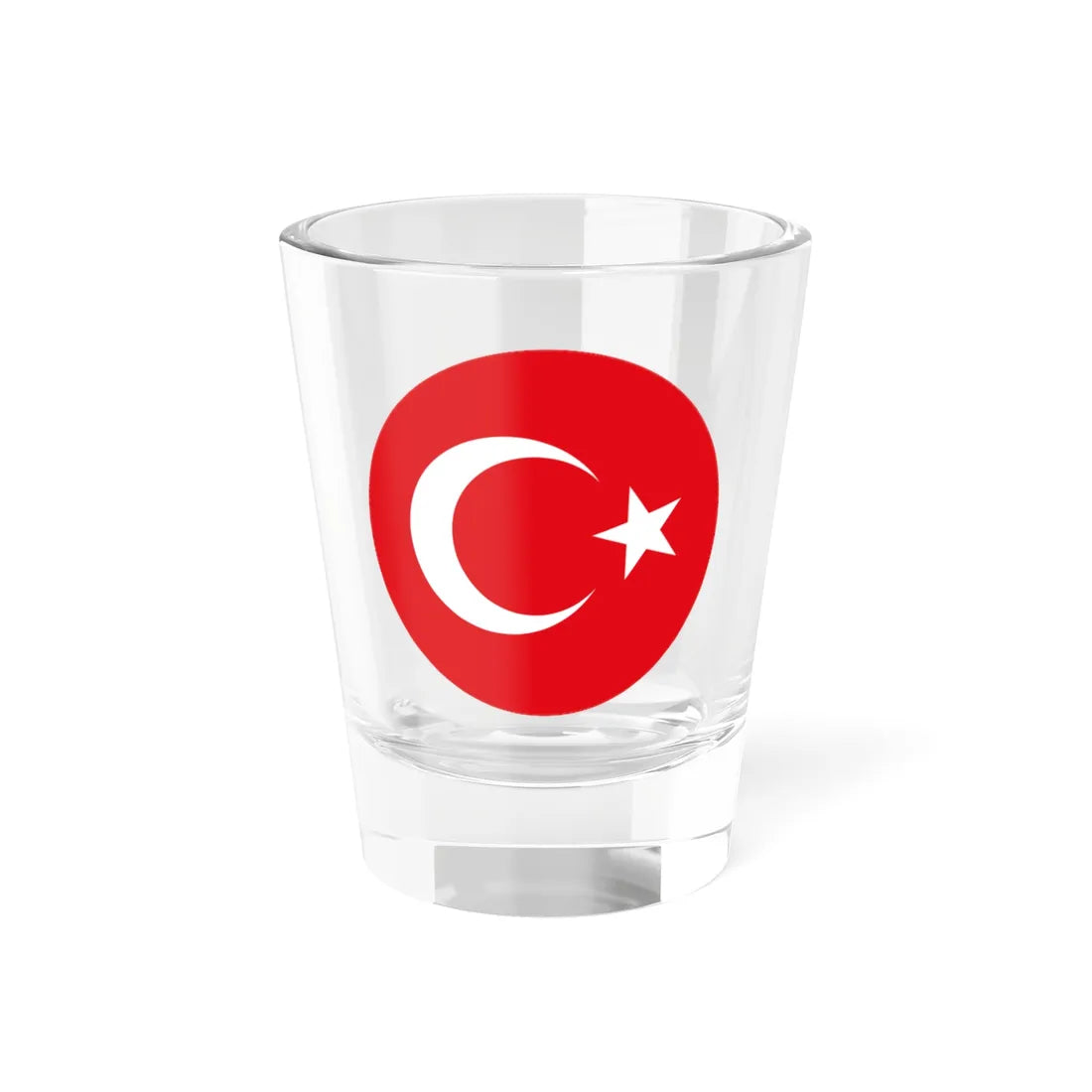Roundel flag of Turkey (Turkey) Shot Glass 1.5oz 1.5oz - Go Mug Yourself
