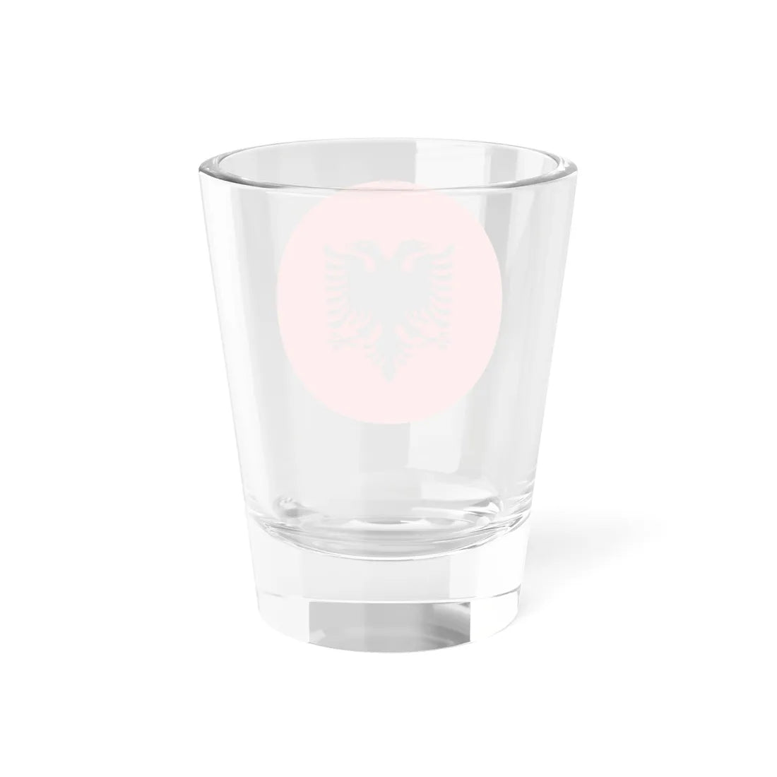 Roundel of Albania national flag (Albania) Shot Glass 1.5oz - Go Mug Yourself
